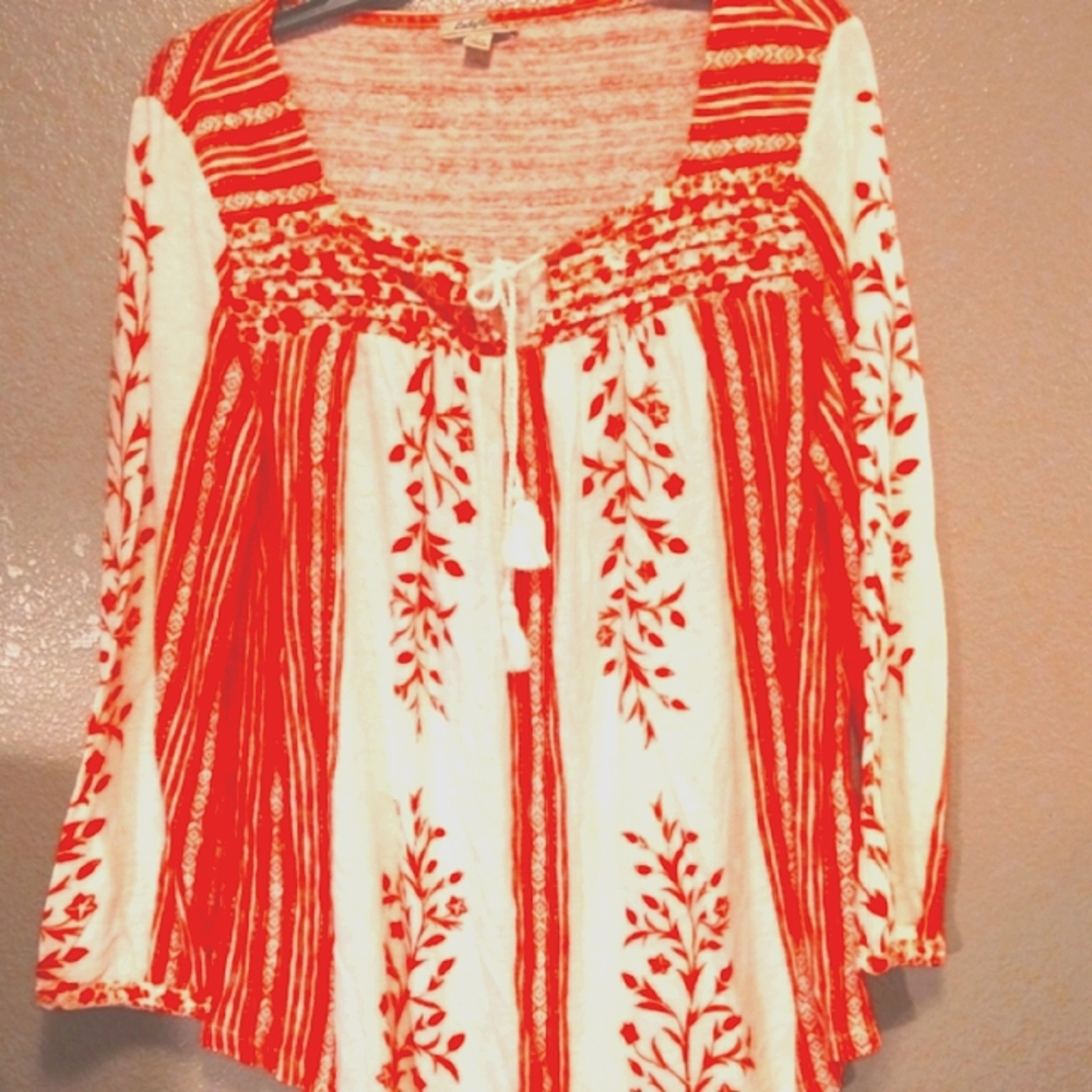 LUCKY BRAND BOHO CHIC BLOUSE
